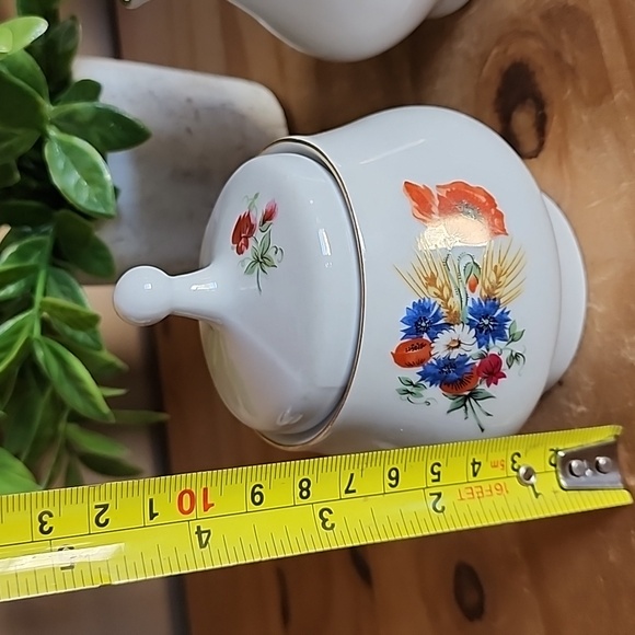 Vintage KAHLA Floral Porcelain Coffee Set - Picture 15 of 16